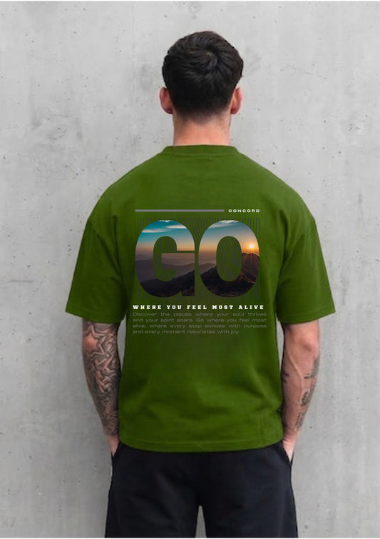 GO Where You Feel Most Alive Oversized T-shirt | Mars Mash