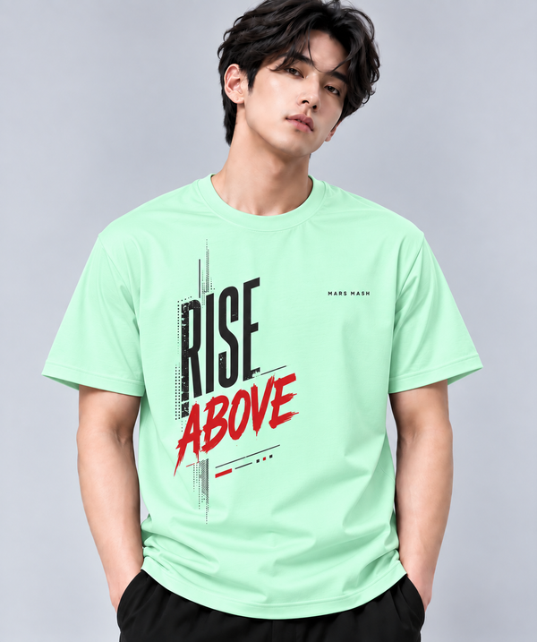 Rise Above Motivational Graphic T-Shirt | MARS MASH
