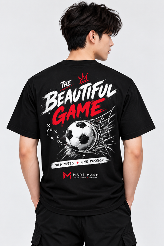 Junior Boys Football T-Shirt | The Beautiful Game Tee | Mars Mash