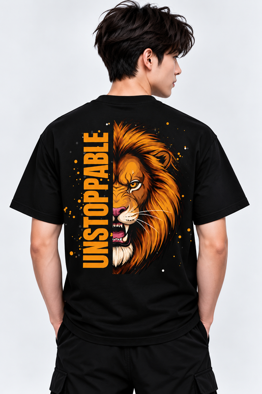 Junior Boys Lion T-Shirt | Unstoppable Graphic Tee | Mars Mash