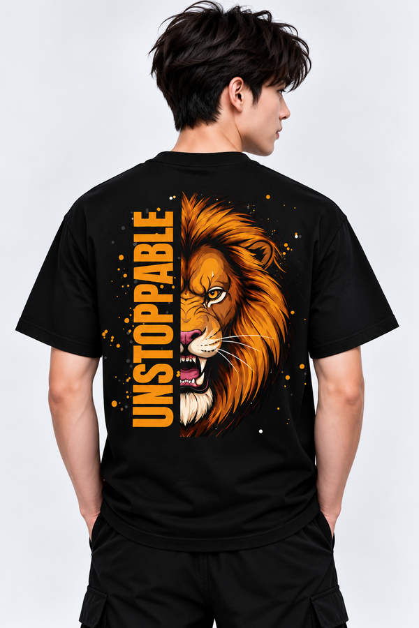 Junior Boys Lion T-Shirt | Unstoppable Graphic Tee | Mars Mash