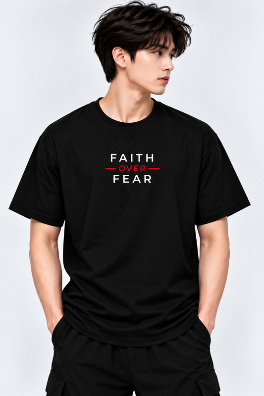 Junior Boys Faith T-Shirt | Faith Over Fear | Mars Mash