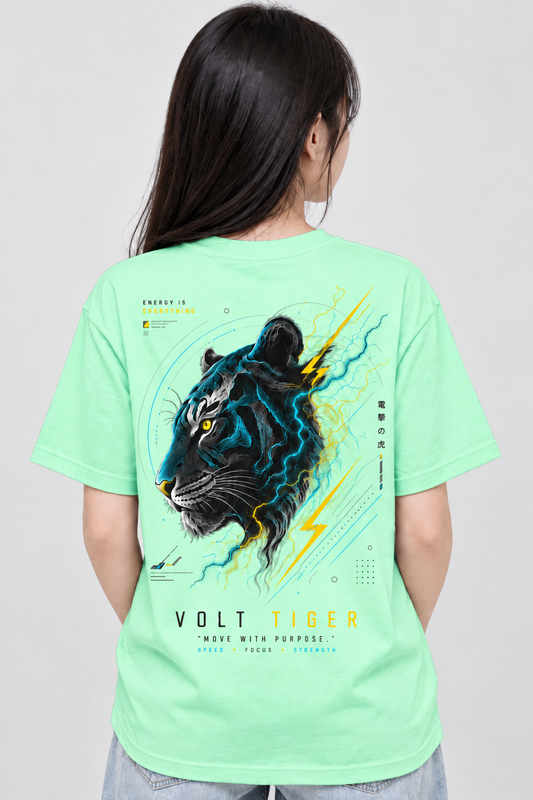 Volt Tiger Graphic T-Shirt | Lightning Tiger Tee | MARS MASH