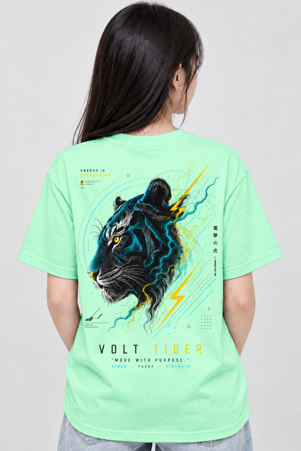 Volt Tiger Graphic T-Shirt | Lightning Tiger Tee | MARS MASH