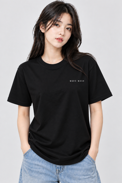 Minimalist T-Shirt | Small Logo Casual Tee | Mars Mash
