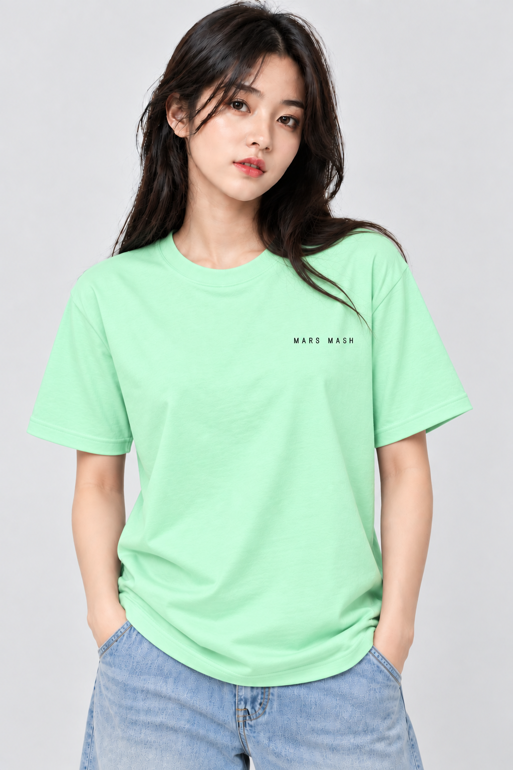 Minimalist T-Shirt | Small Logo Casual Tee | Mars Mash