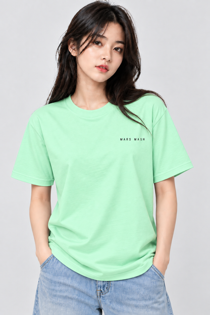 Minimalist T-Shirt | Small Logo Casual Tee | Mars Mash