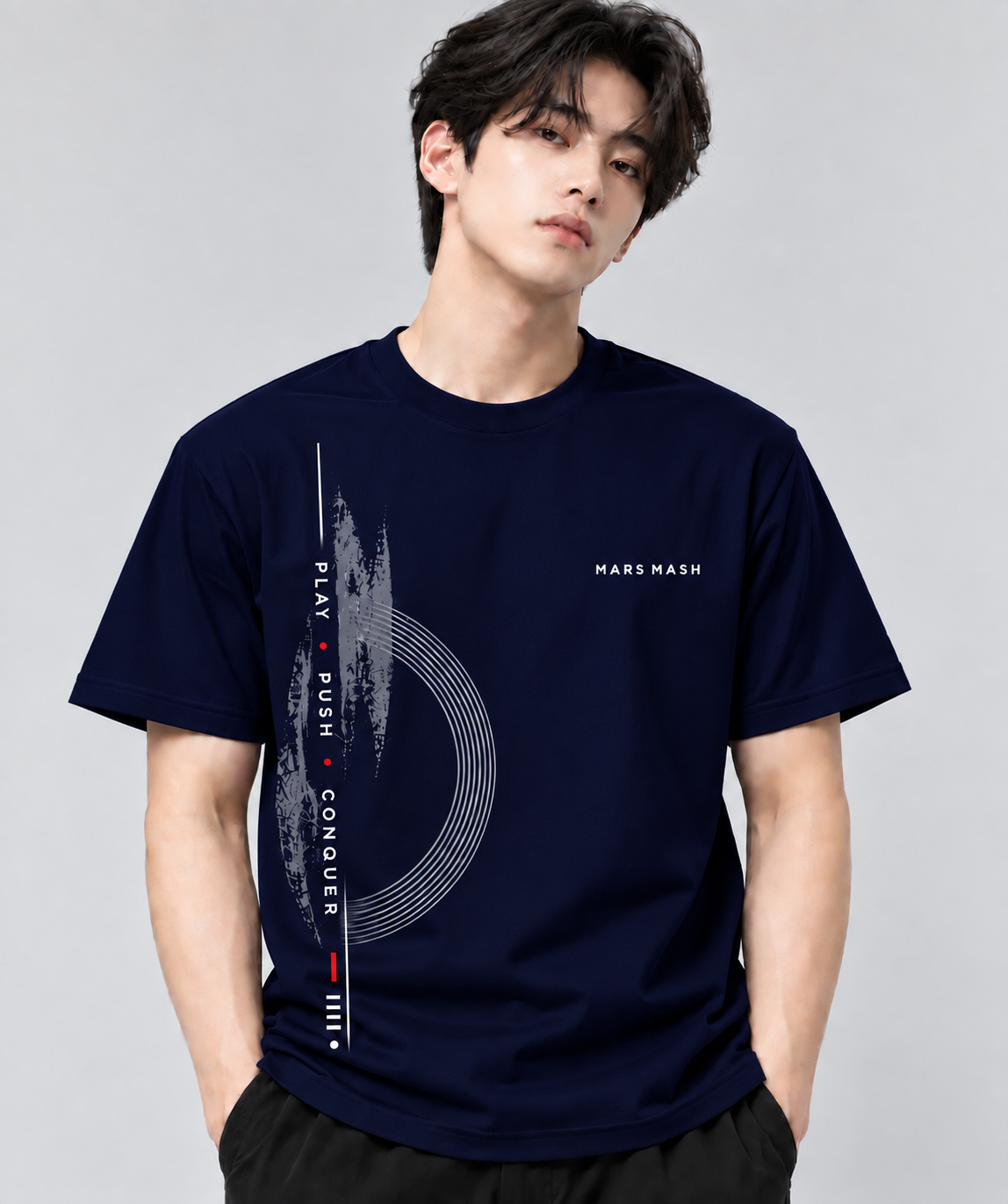 Play Push Conquer Graphic T-Shirt | MARS MASH