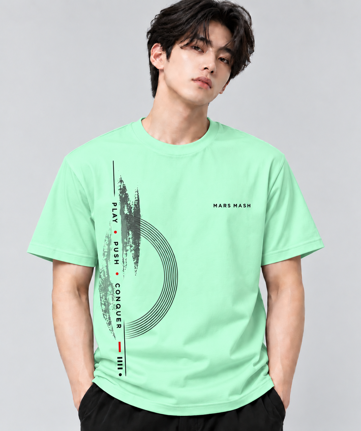 Play Push Conquer Graphic T-Shirt | MARS MASH