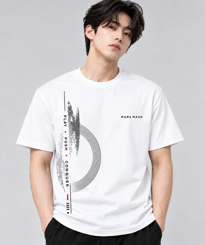 Play Push Conquer Graphic T-Shirt | MARS MASH