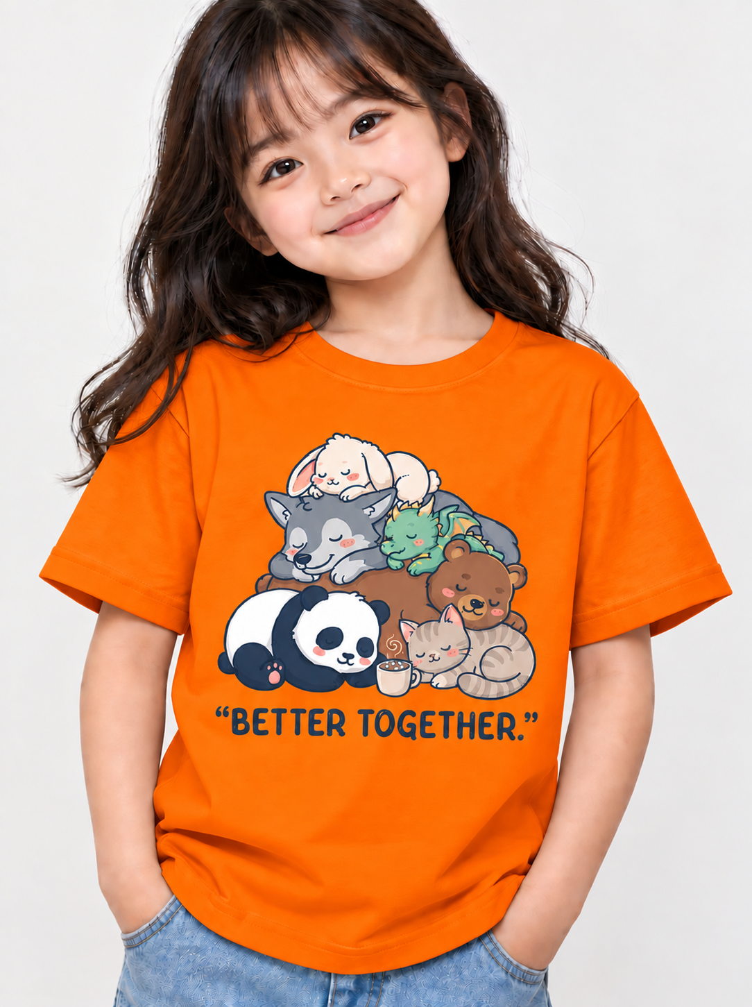 Kids Cute Animal T-Shirt | Better Together Friendship Tee | Mars Mash