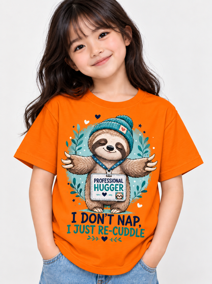 Kids Sloth T-Shirt | Cute Professional Hugger Graphic Tee | Mars Mash