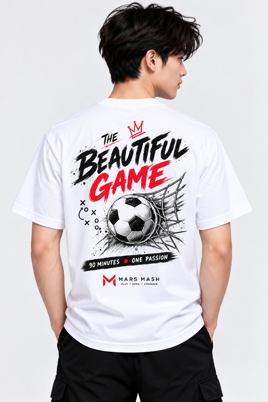 Junior Boys Football T-Shirt | The Beautiful Game Tee | Mars Mash