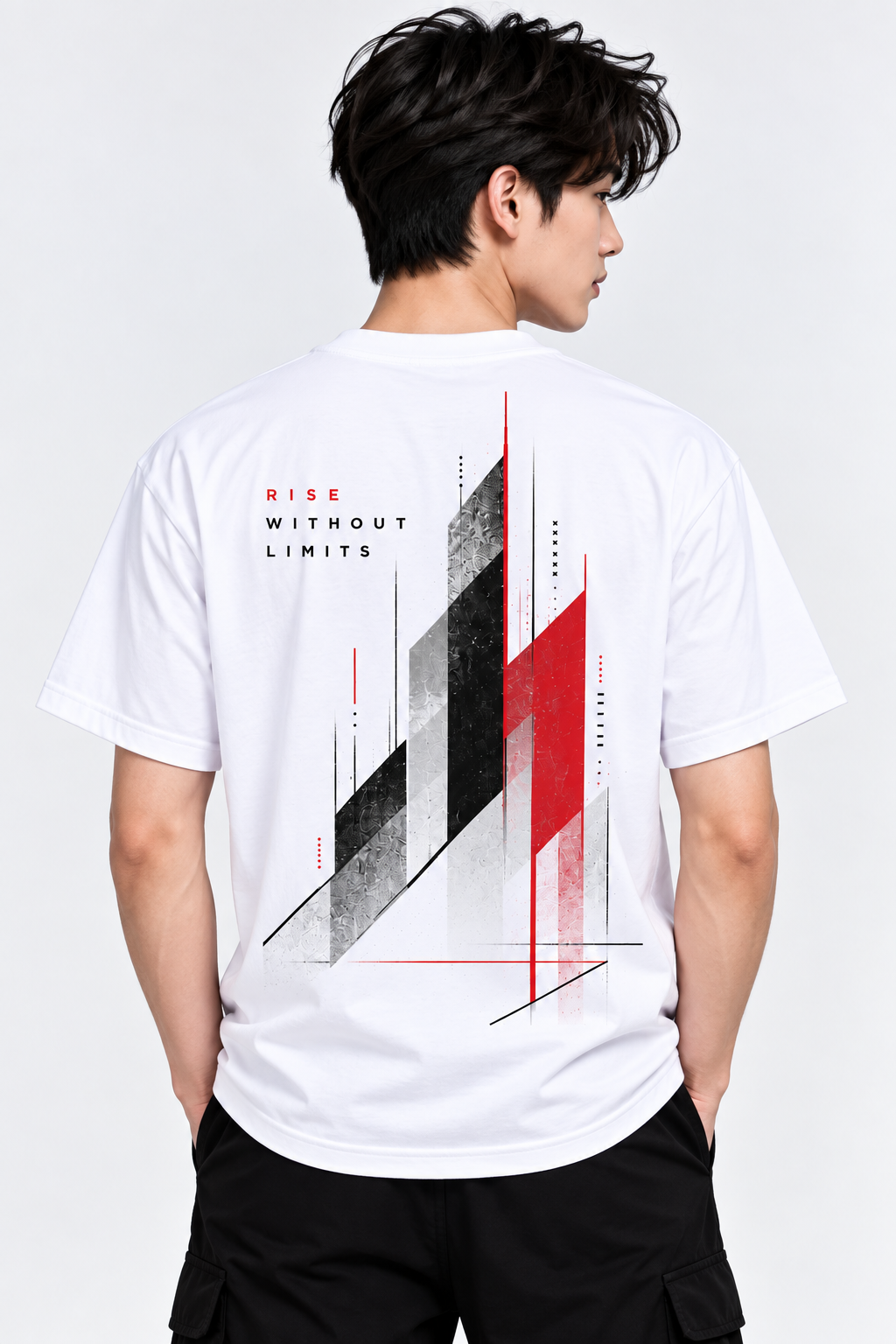 Junior Boys Motivational T-Shirt | Rise Without Limits Tee