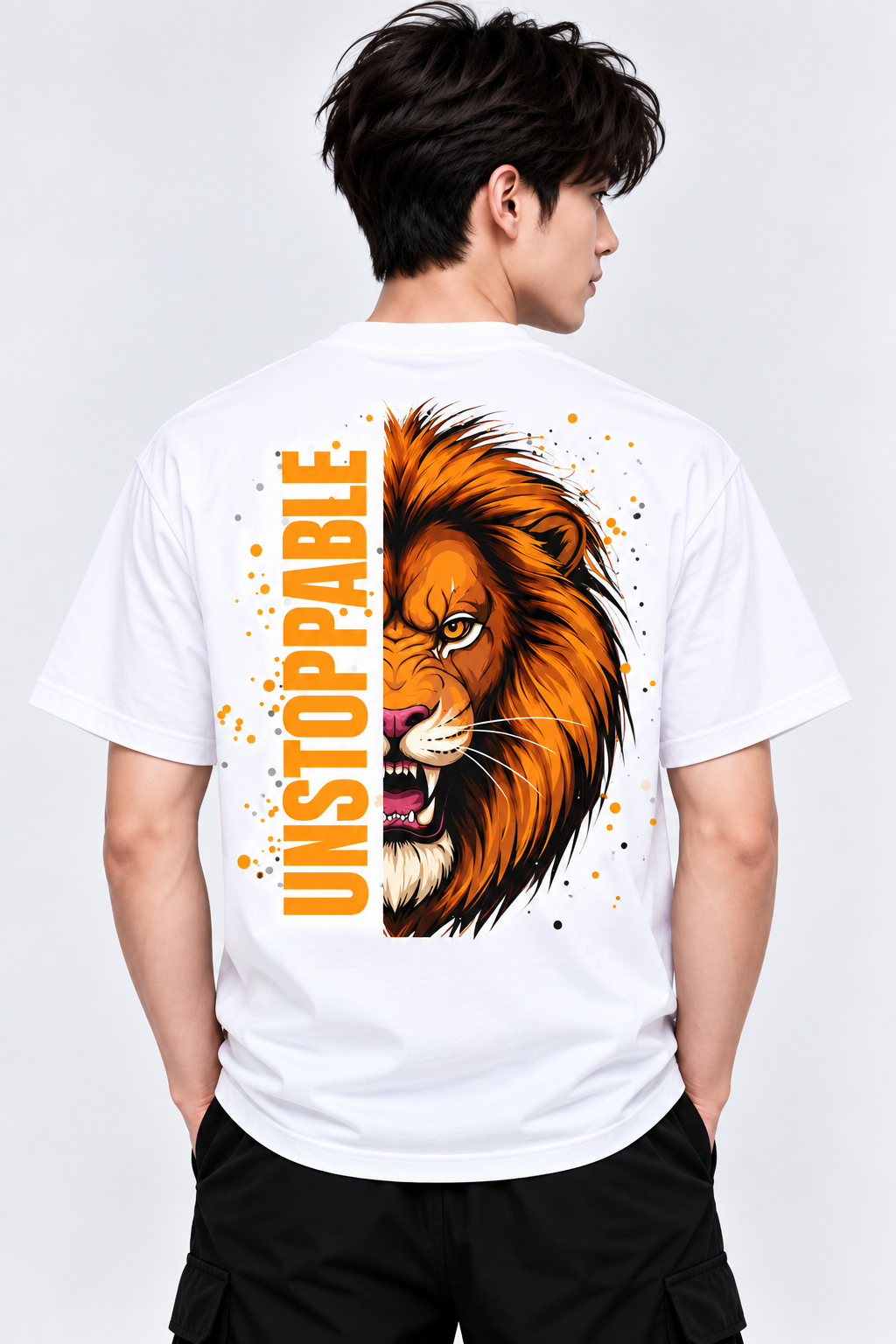 Junior Boys Lion T-Shirt | Unstoppable Graphic Tee | Mars Mash