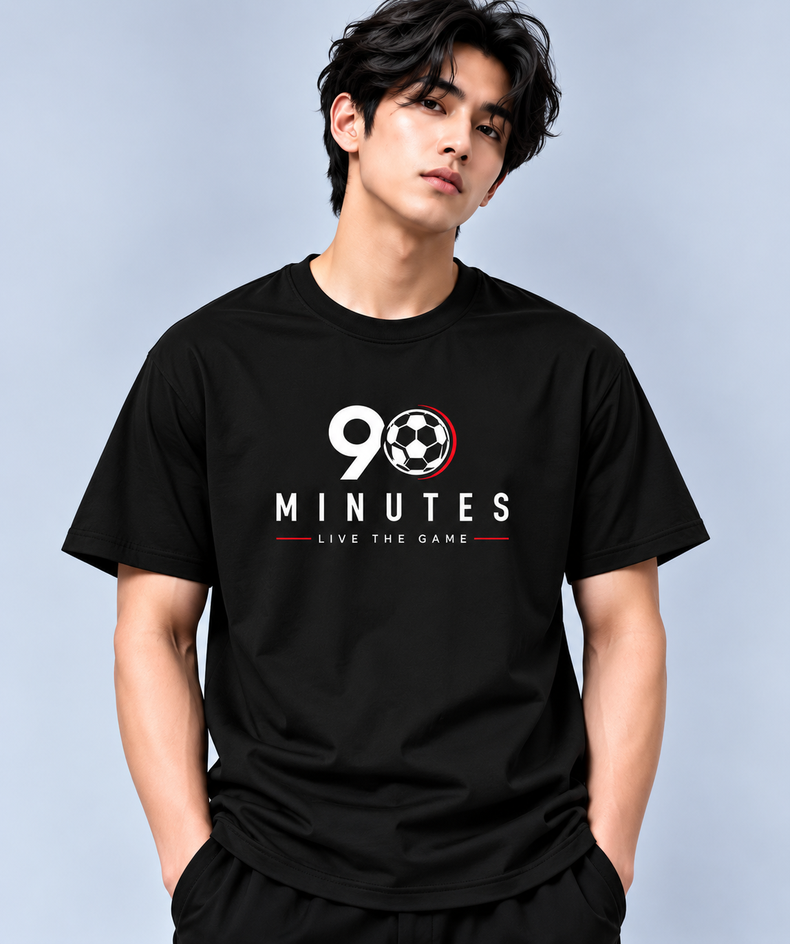 90 Minutes Live the Game Graphic T-Shirt | MARS MASH