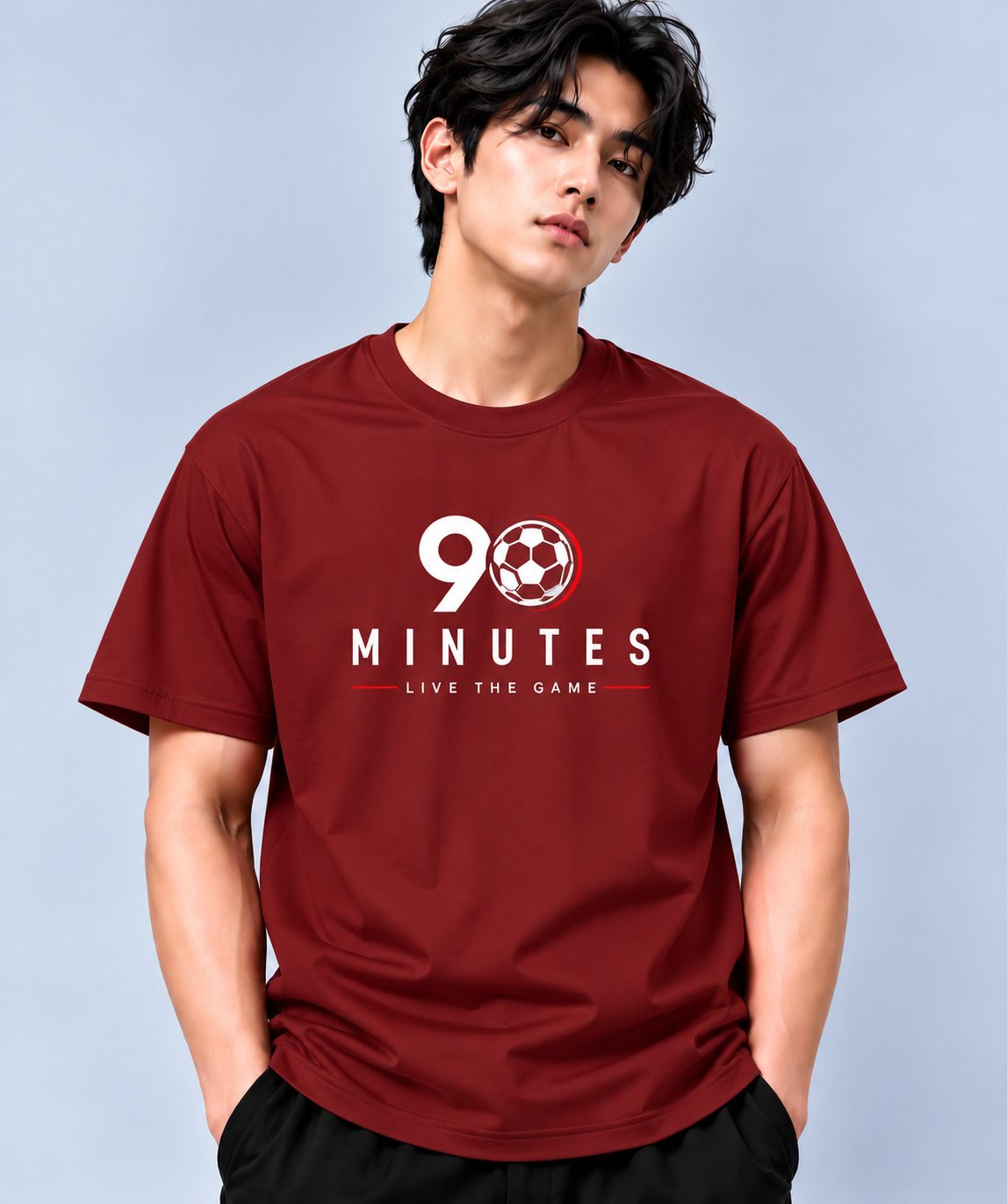 90 Minutes Live the Game Graphic T-Shirt | MARS MASH