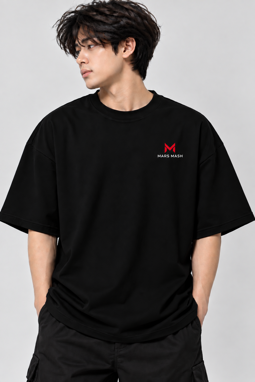Minimal Logo Oversized T-Shirt | MARS MASH