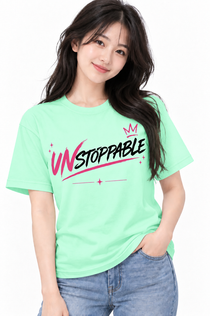 Unstoppable Graphic T-Shirt | Motivational Statement Tee | MARS MASH