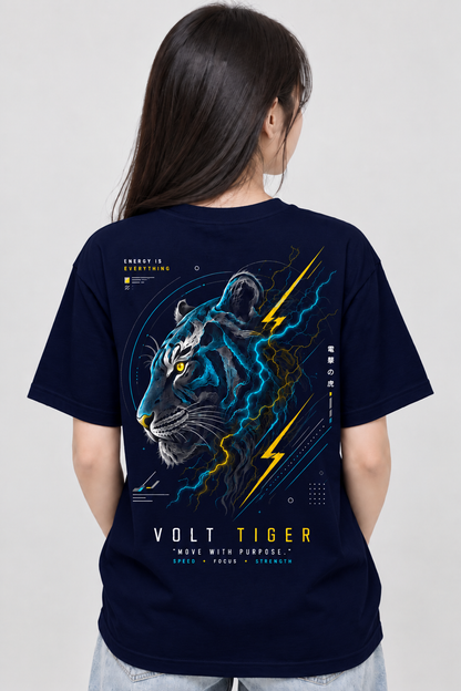 Volt Tiger Graphic T-Shirt | Lightning Tiger Tee | MARS MASH