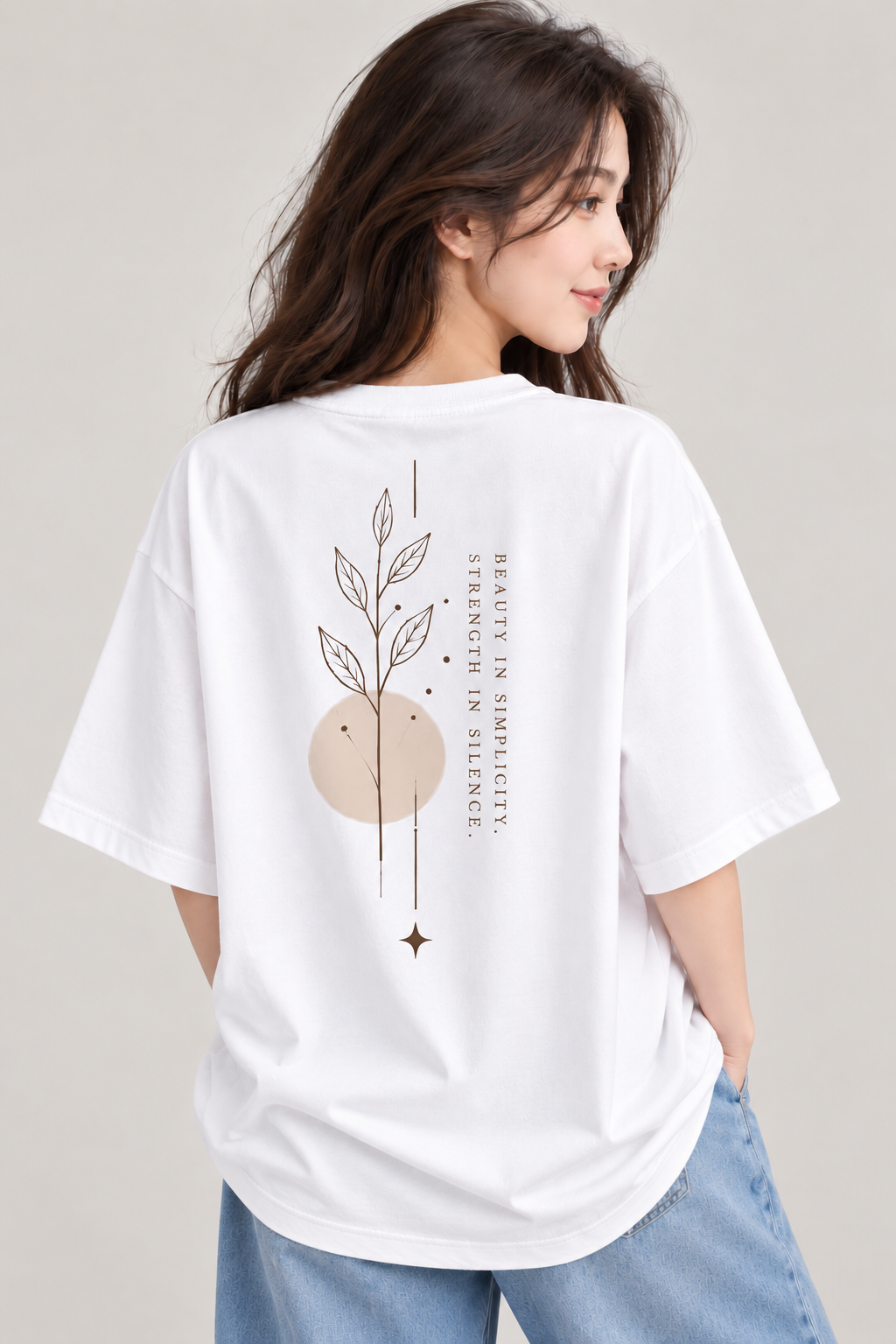 Women’s Beauty in Simplicity Oversized T-Shirt | Mars Mash