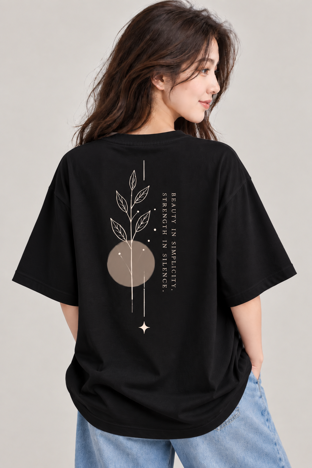 Women’s Beauty in Simplicity Oversized T-Shirt | Mars Mash