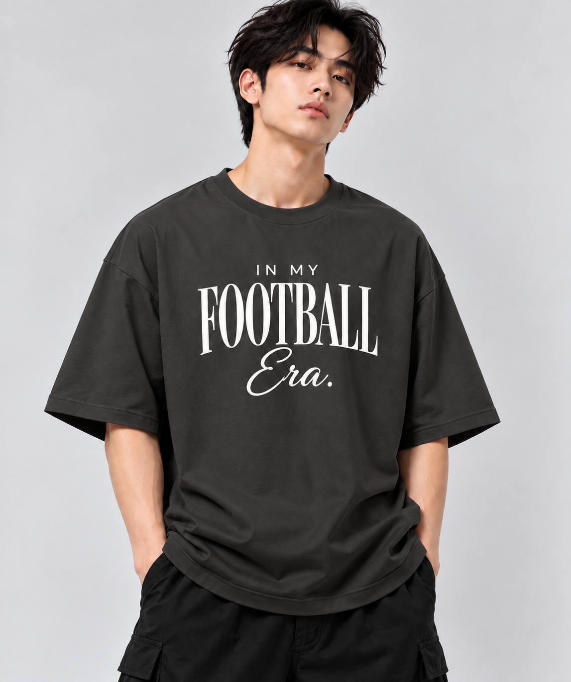Men’s In My Football Era Graphic Oversized T-Shirt | MARS MASH