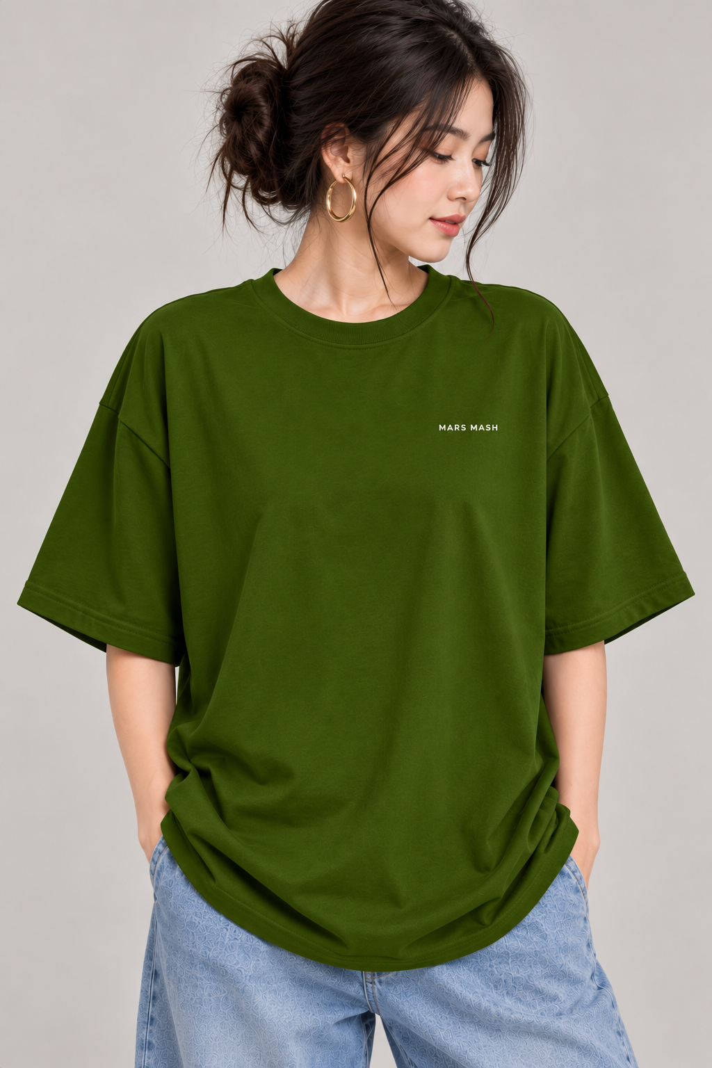 Women’s She Builds Empire Oversized T-Shirt | Motivational Back Print Tee | Mars Mash