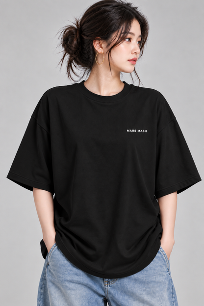 Women’s Mecha Duck Oversized T-Shirt | Futuristic Skateboard Graphic Tee | Mars Mash