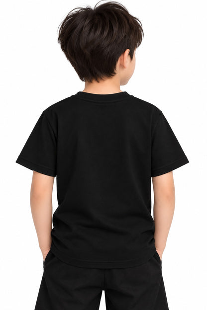 Besties Football T-Shirt for Kids – Black | Mars Mash