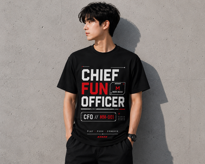 Junior Boys Chief Fun Officer T-Shirt | Mars Mash