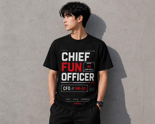 Junior Boys Chief Fun Officer T-Shirt | Mars Mash