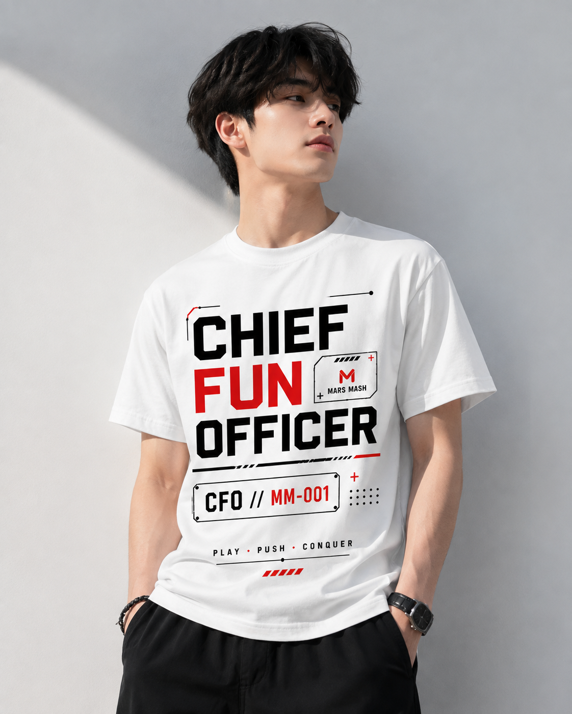 Junior Boys Chief Fun Officer T-Shirt | Mars Mash