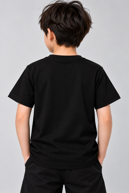 Crystal Soccer Black T-Shirt for Kids | Mars Mash