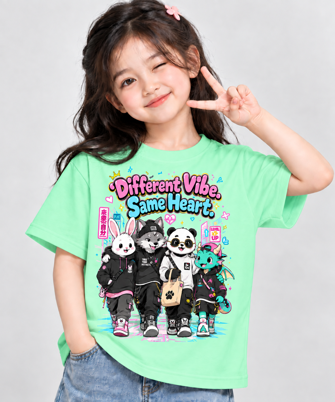 Kids Cute Animal Graphic T-Shirt | Friendship Tee | Mars Mash