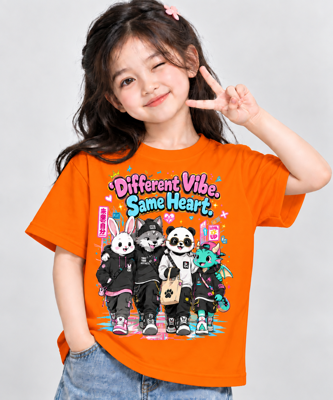 Kids Cute Animal Graphic T-Shirt | Friendship Tee | Mars Mash