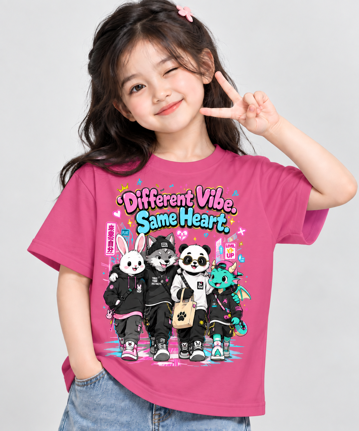 Kids Cute Animal Graphic T-Shirt | Friendship Tee | Mars Mash