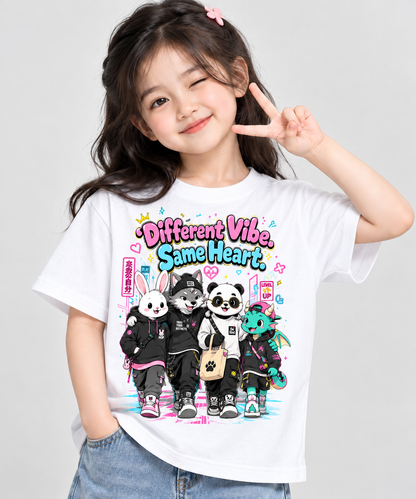 Kids Cute Animal Graphic T-Shirt | Friendship Tee | Mars Mash