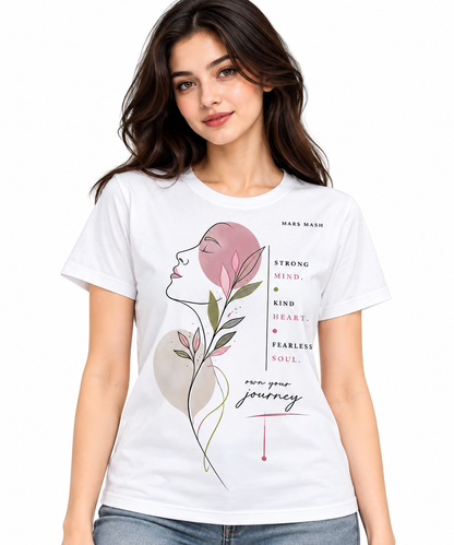 Women's Mindset T-Shirt | Strong Mind Kind Heart Tee