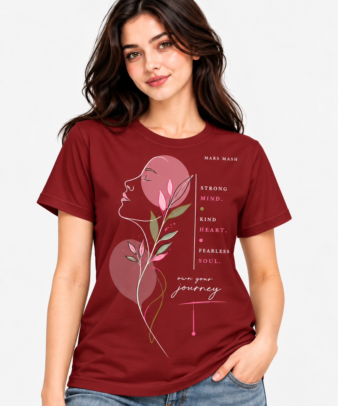 Women's Mindset T-Shirt | Strong Mind Kind Heart Tee