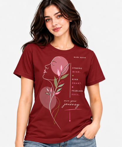 Women's Mindset T-Shirt | Strong Mind Kind Heart Tee