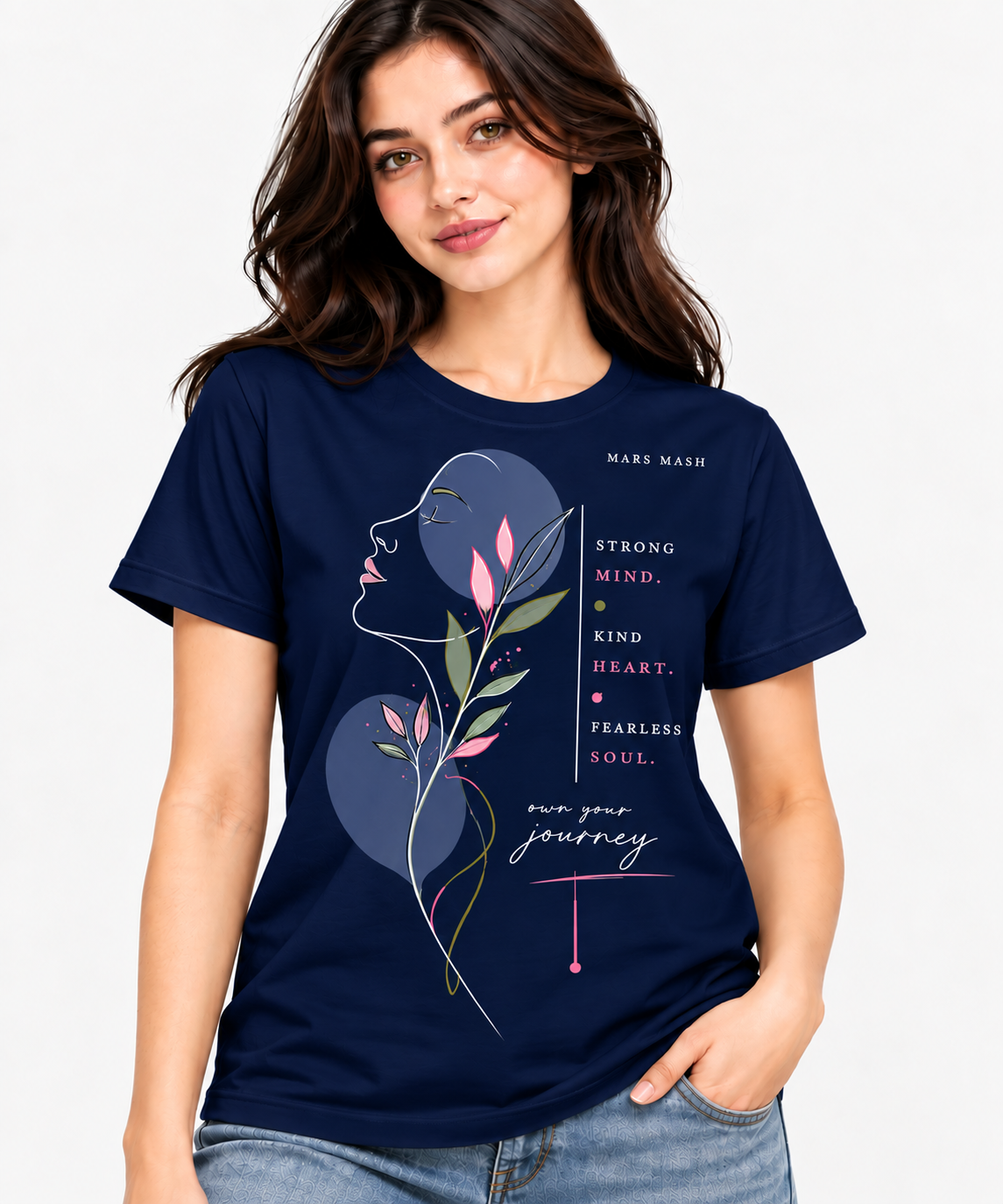 Women's Mindset T-Shirt | Strong Mind Kind Heart Tee