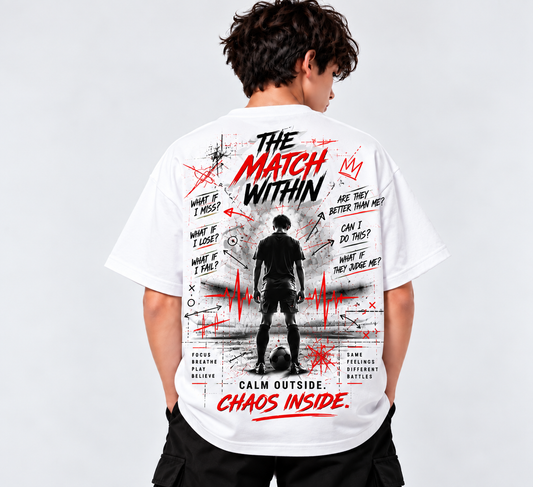 The Match Within | Teen Boys Oversized Graphic T-Shirt | MARS MASH
