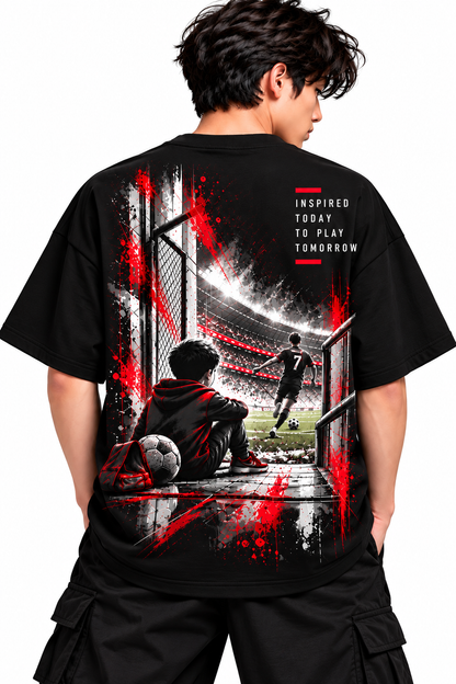 Same Game Different Dreams | Teen Boys Oversized Graphic T-Shirt | MARS MASH