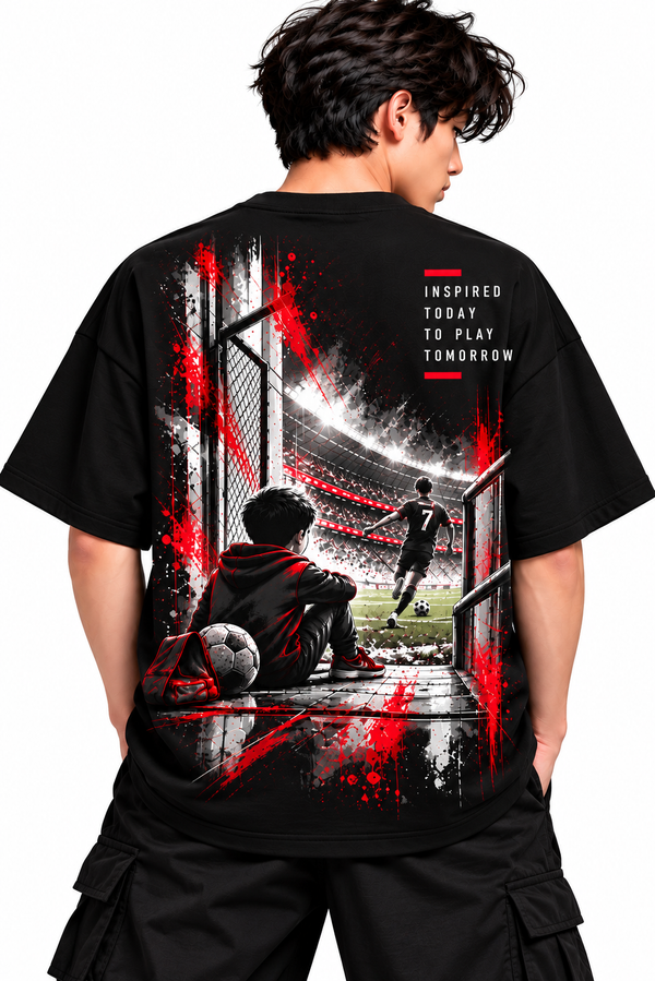 Same Game Different Dreams | Teen Boys Oversized Graphic T-Shirt | MARS MASH