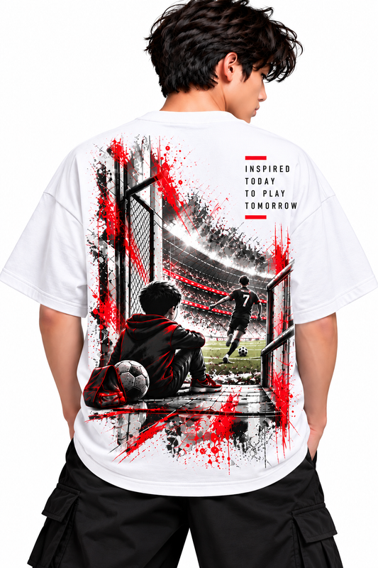 Same Game Different Dreams | Teen Boys Oversized Graphic T-Shirt | MARS MASH