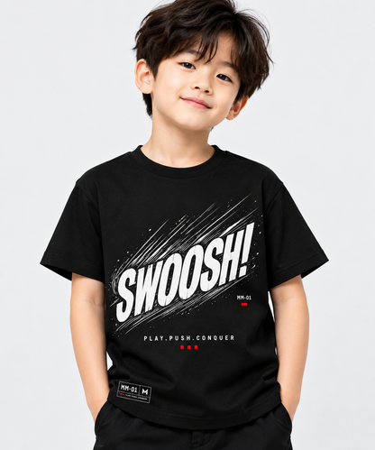 Swoosh Graphic T-Shirt for Kids – Mint Green | Mars Mash