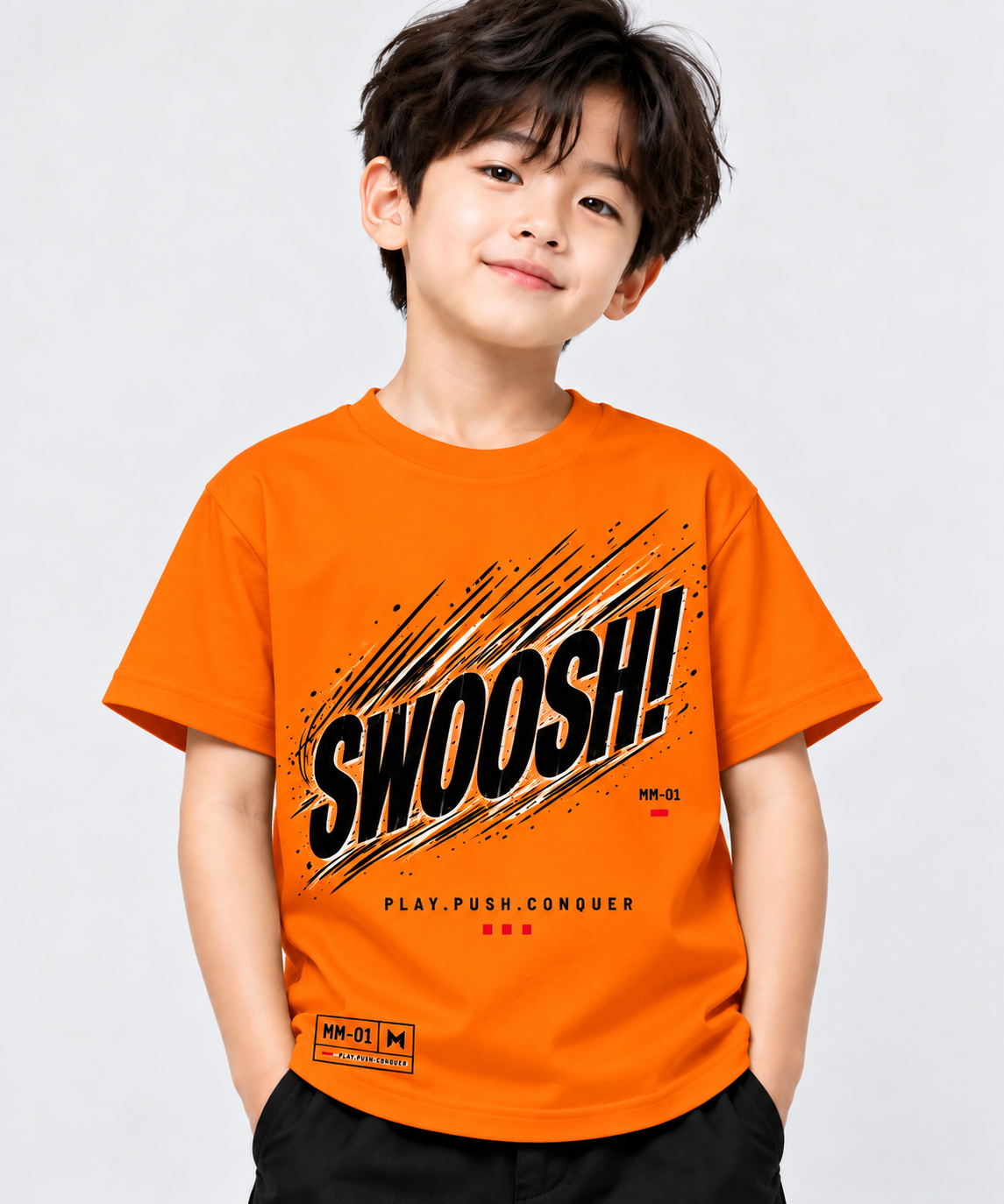 Swoosh Graphic T-Shirt for Kids – Mint Green | Mars Mash