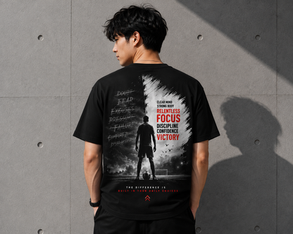 Junior’s Football Motivation T-Shirt | Relentless Focus Tee | Mars Mash