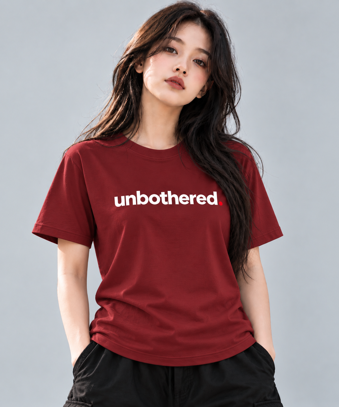 Women’s Unbothered T-Shirt | Minimalist Typography Graphic Tee | Mars Mash